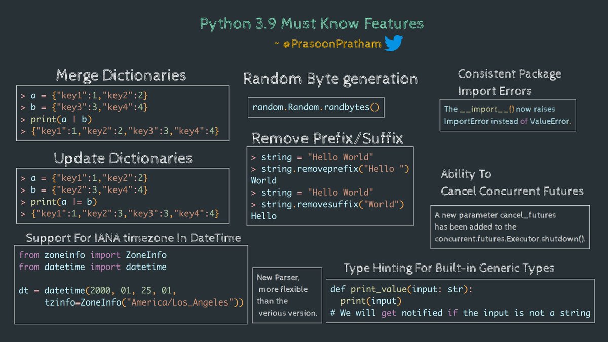 Python3.9于2020年10月5日发布